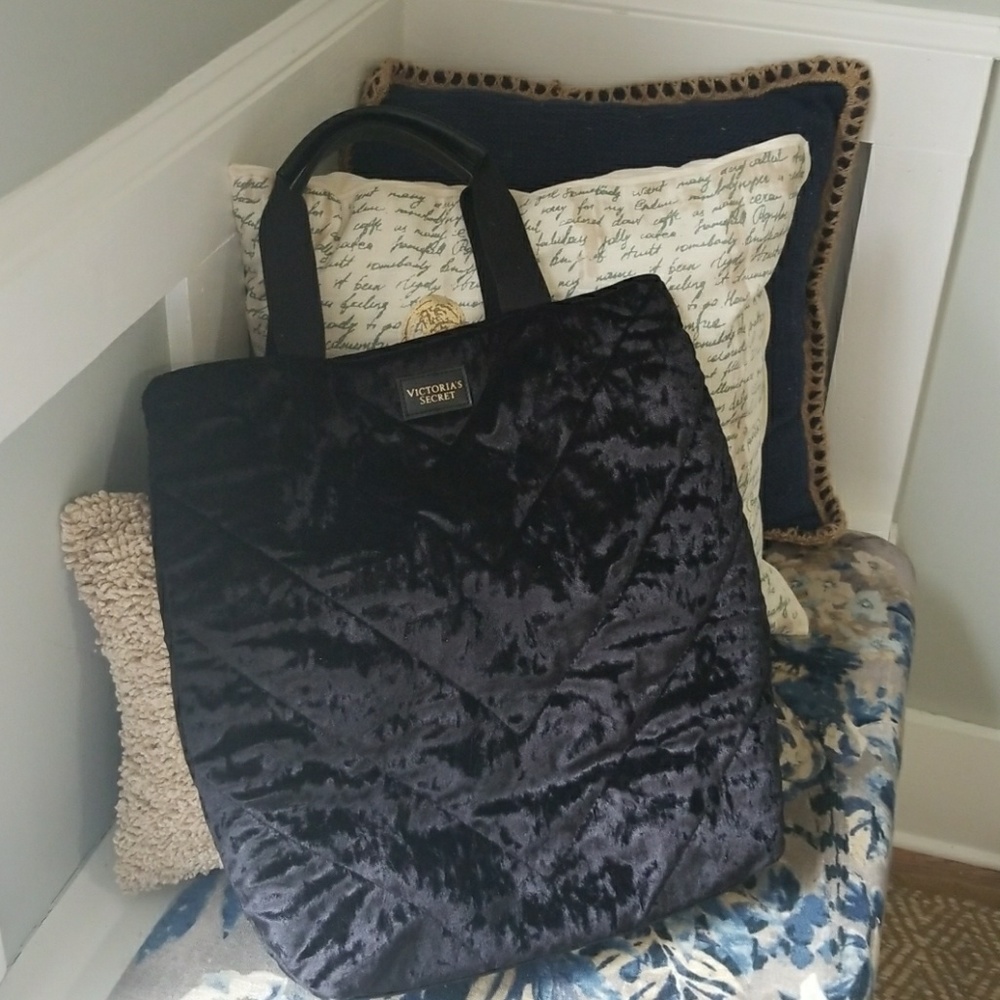 Victoria's secret velvet tote